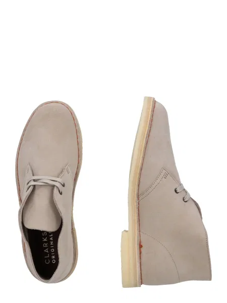 Clarks Originals botine de piele întoarsă Desert Boot bej