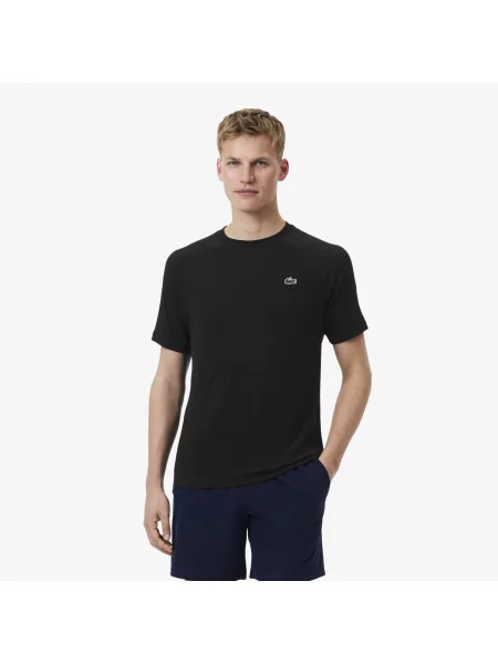 Lacoste Sportowa Koszulka Ultra Dry Ze Streczem czarna