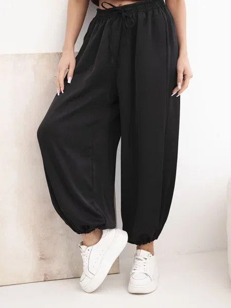 Talie elastică pantaloni Kesi Włoski negru