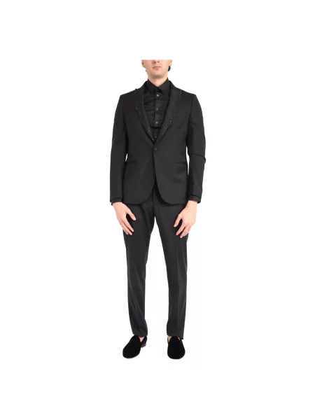 Garnitur Daniele Alessandrini wełniany czarny