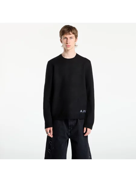 Pulover A.P.C. Edward Jumper Black S negru