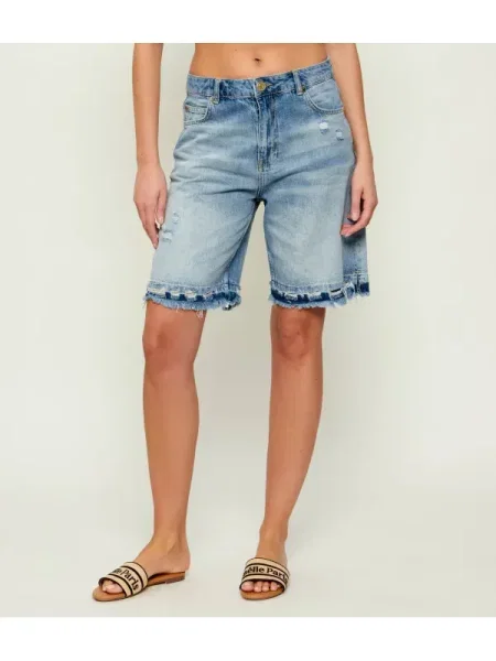 Gaëlle Paris De blugi pantaloni scurți | Relaxed fit albastru