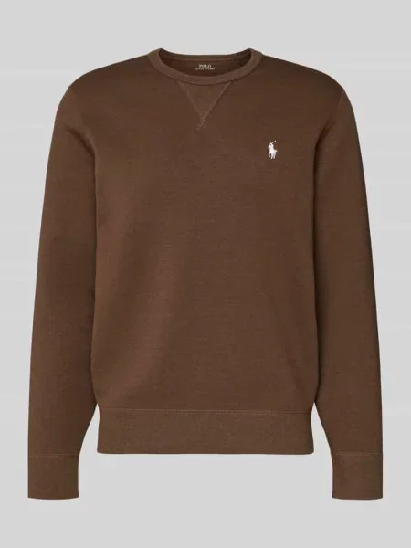 Bluza z wyhaftowanym logo Polo Ralph Lauren brązowa