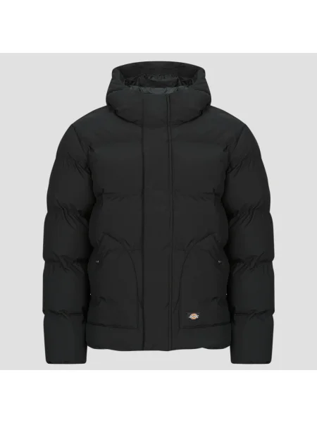 Geacă cu puf Dickies cu glugă negru