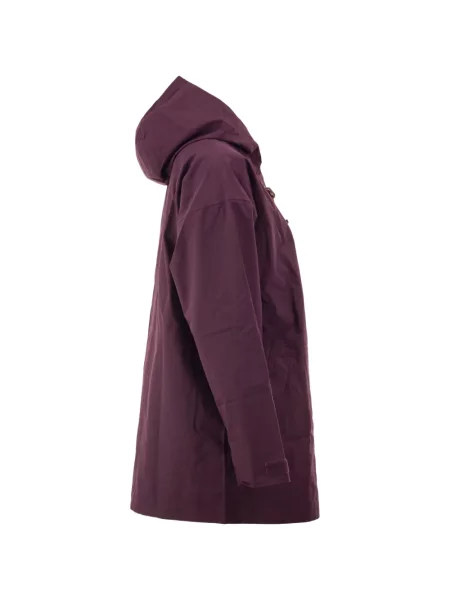 Geacă parka Patagonia cu glugă violet