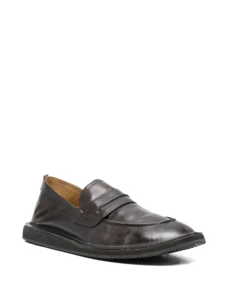 Pantofi loafer Moma din piele maro