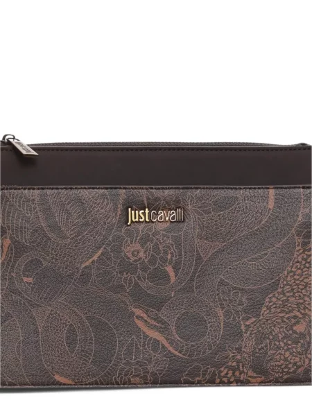 Raštuotas dirželis piniginė Just Cavalli ruda