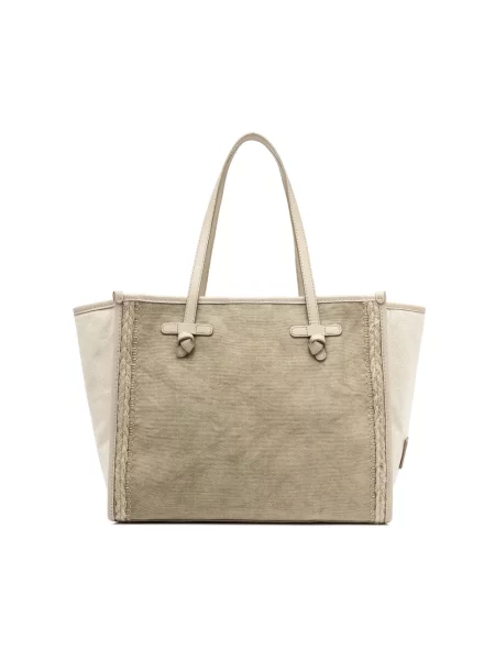 Torebka skórzana Gianni Chiarini skórzana beżowa