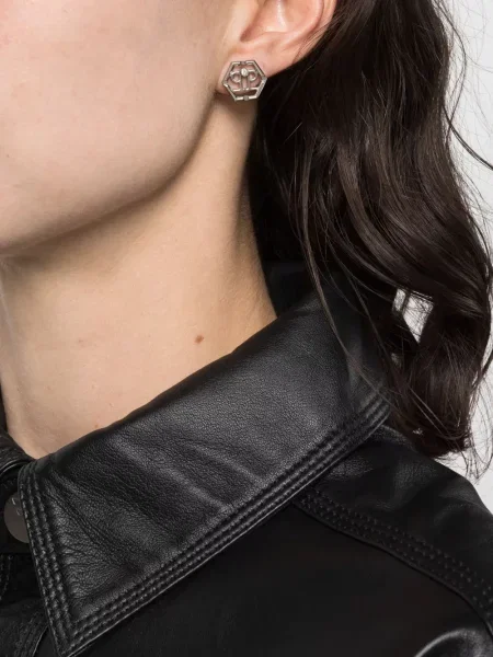 Auskarai Philipp Plein sidabrinė
