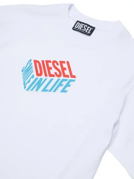 Koszulka dziecięca Diesel biała