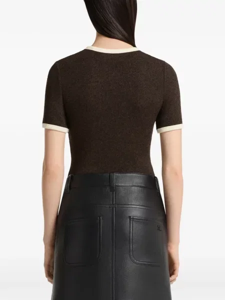 Tricou Courreges maro