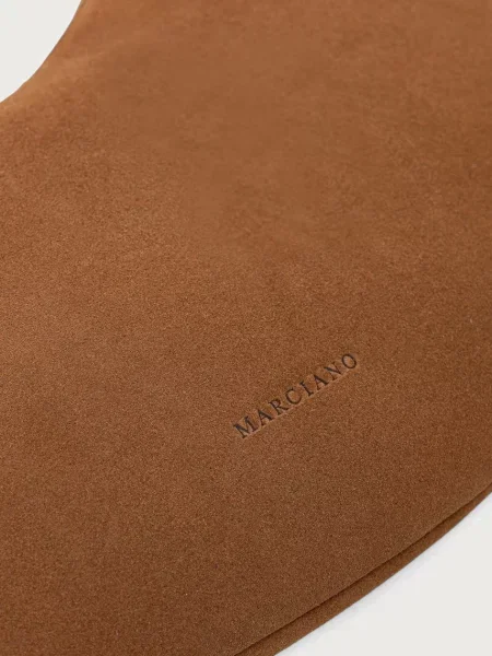 Замшевая сумка хобо Marciano By Guess
