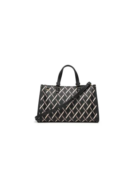 Armani Exchange shopper torba za žene od imitacije kože crna