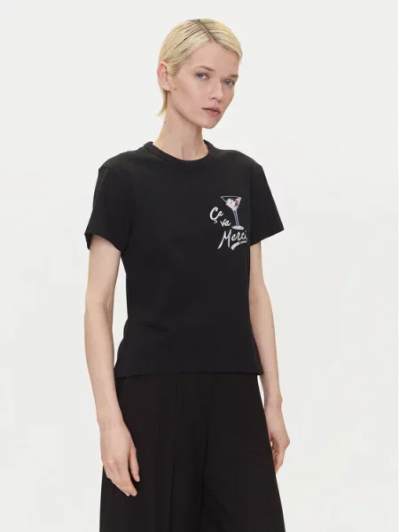 HUGO T-shirt Loose Fit crna