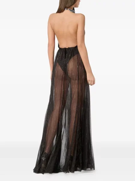Rochie maxi Philipp Plein de costum negru