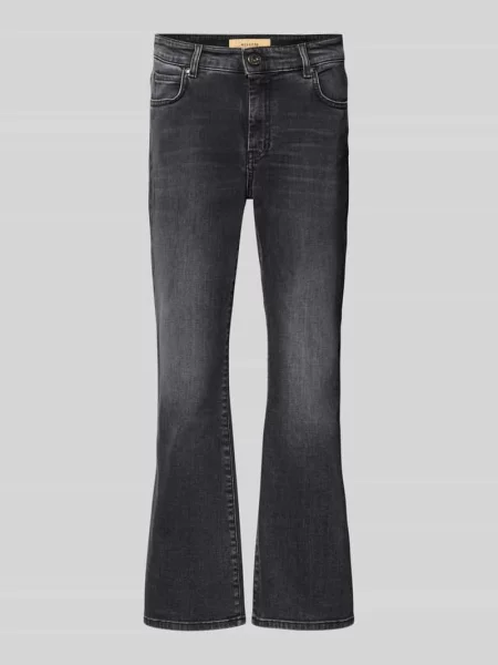 Jeansy bootcut z mieszanki bawełny Model „RAPALLO” Weekend Max Mara czarne