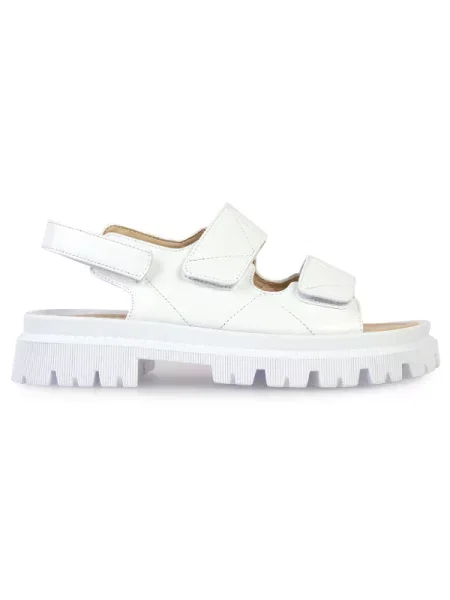Кожаные босоножки Modamilano белые