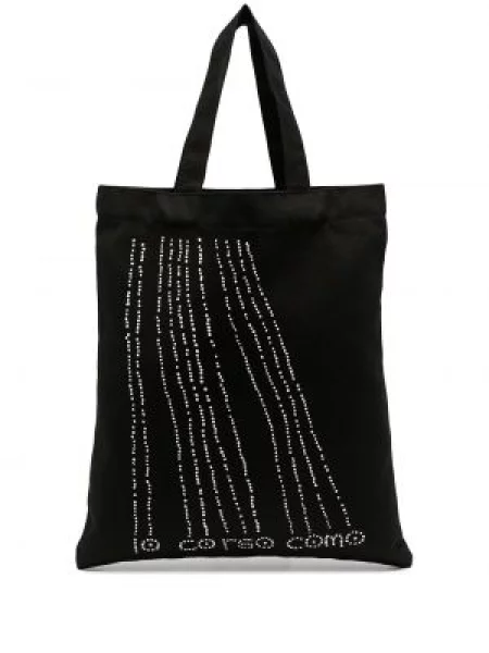 Geantă shopper 10 Corso Como cu imagine negru