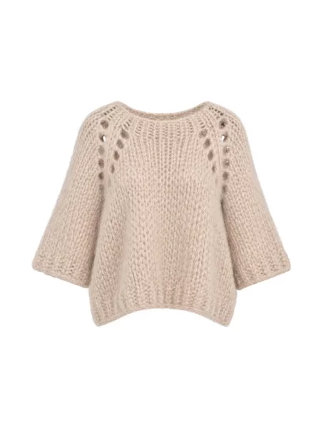 Sweter Dondup wełniany beżowy