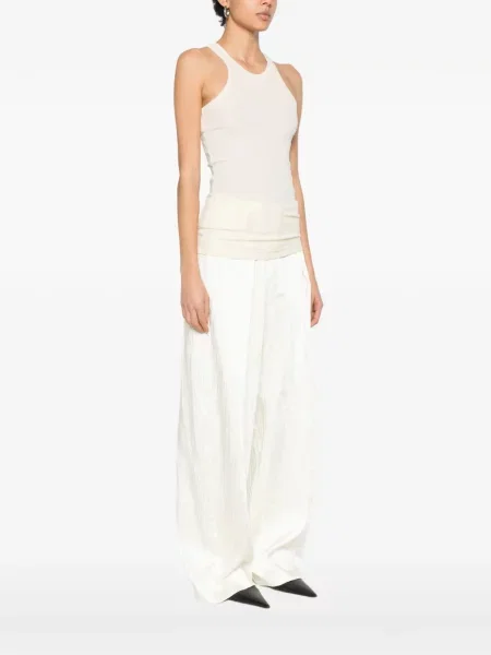 Top Sportmax cu nervuri galben
