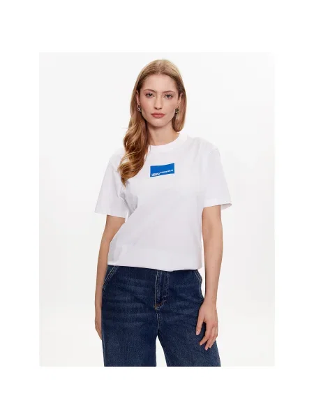 Karl Lagerfeld Jeans Póló Regular Fit fehér