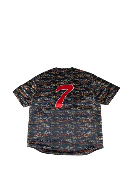 Virágos jersey ing Supreme nyomtatás kék