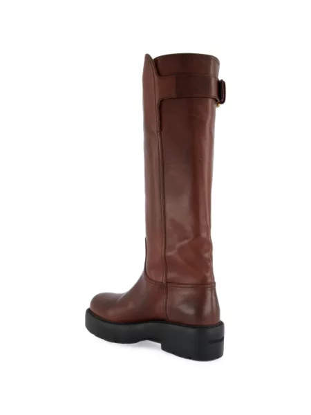 Botine Miu Miu din piele maro