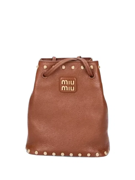 Geantă Miu Miu din piele maro