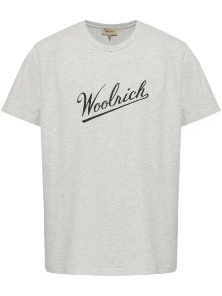 Tricou Woolrich cu imagine gri