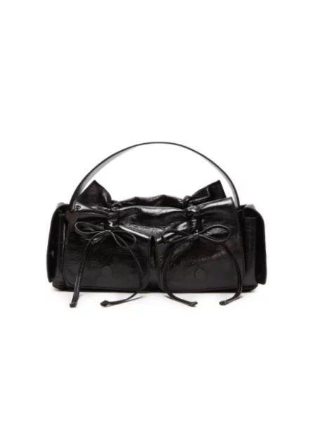 Torebka Acne Studios skórzana czarna