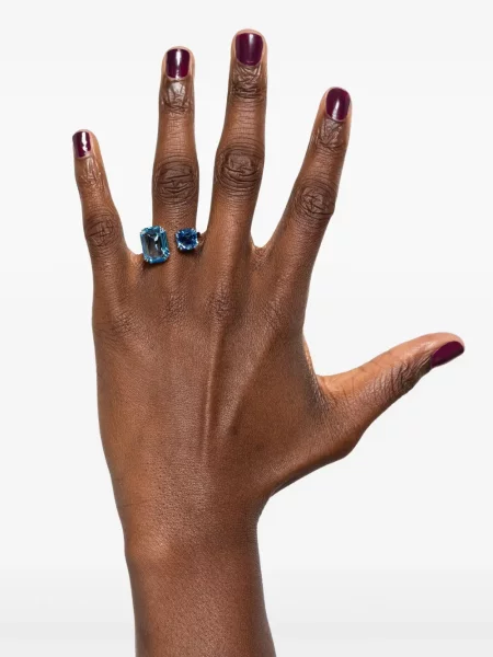 Žiedas Swarovski su kristalais sidabrinė