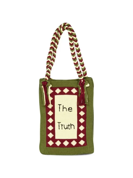 Geantă shopper Baziszt tricotate verde