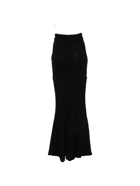 Fusta maxi Yehuafan tricotate cu cordon negru