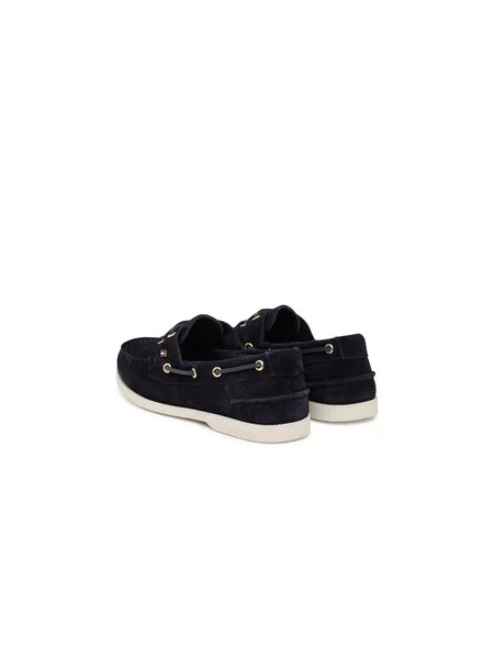 Tommy Hilfiger Mokasinke Hilfiger Suede Boat Shoe Tamnoplava plava
