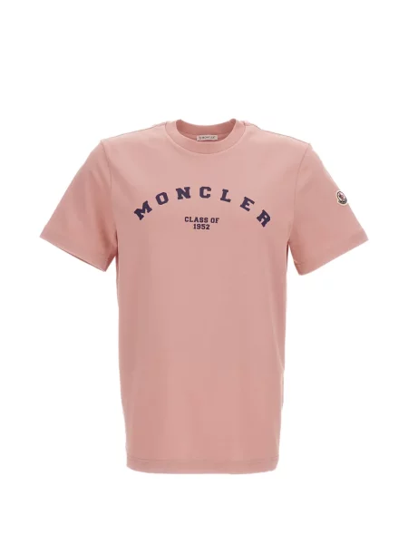 Tricou Moncler cu imagine roz