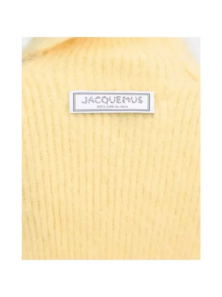 Sweter Jacquemus wełniany żółty