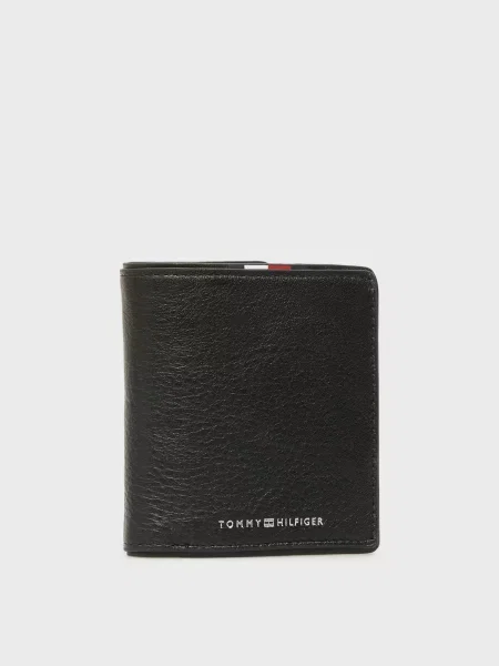 Кожаный кошелек Tommy Hilfiger черный