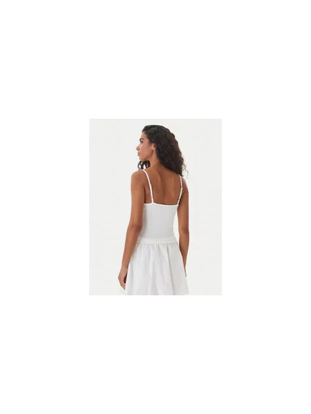 Tommy Jeans Top ESSENTIAL mornarska bela
