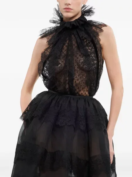 Top Elie Saab čierna