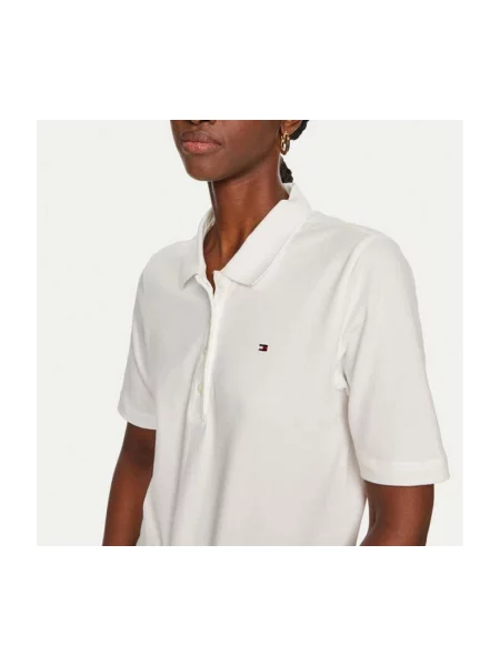 Tricou polo Tommy Hilfiger alb
