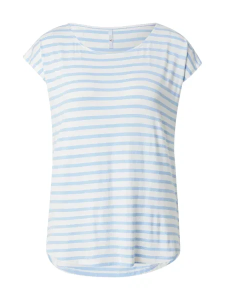 Hailys Tricou albastru deschis alb