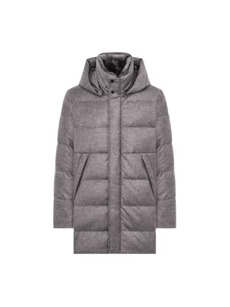Parka Duno wełniana pikowana szara