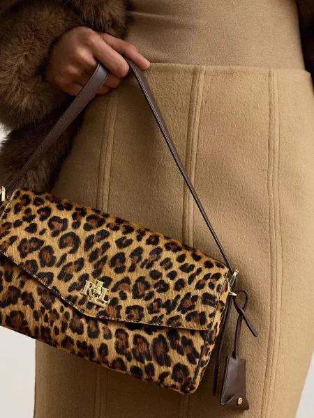 Кожаная сумка через плечо Lauren Ralph Lauren