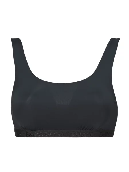 Top Emporio Armani z mrežo črna