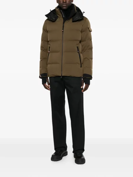 Geacă Moncler Grenoble cu glugă verde