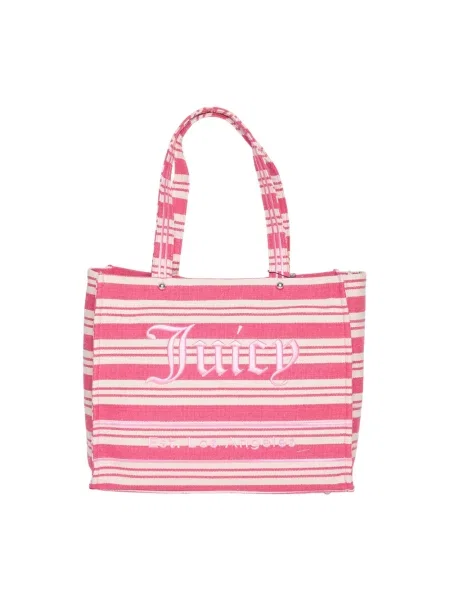 Pasek Juicy Couture w paski z paskiem różowy