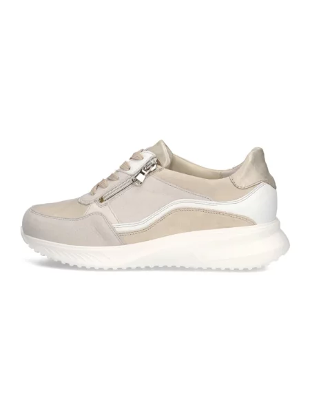 Sneakersy Waldläufer skórzane beżowe
