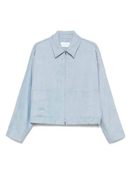 Kurtka bomber Ferragamo o krotszym kroju niebieski