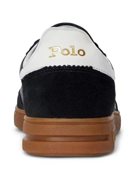 Кожаные кроссовки Polo Ralph Lauren черные