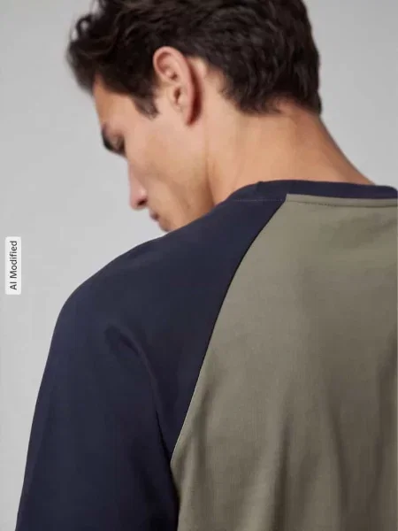 T-shirt o kroju relaxed fit z czystej bawełny model HEATON' Only & Sons oliwkowa